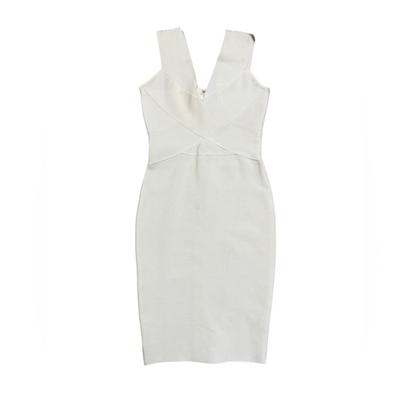 Dresses & Skirts - Bodycon Bandage Dress in Ivory (Size XS)